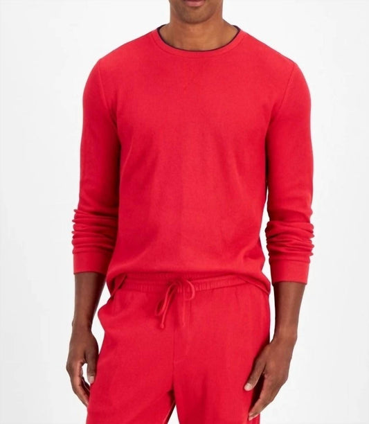 Club Room - Waffle Long-sleeve T-shirt