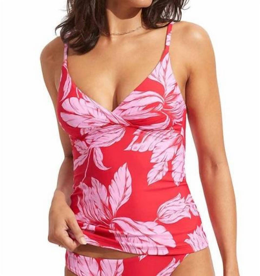 Seafolly - Fleur De Bloom Wrap Front Singlet