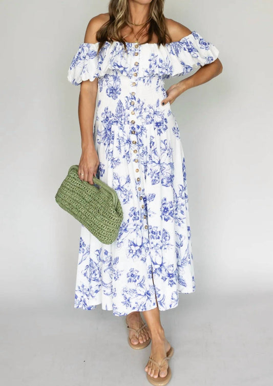 Olivaceous - Daffodil Darling Smocked Dress