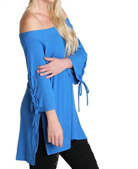 Umgee - Casual Cutie Lace Up Top