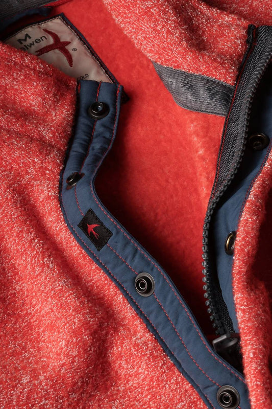 Relwen - Terry Snap-zip Mock Sweater