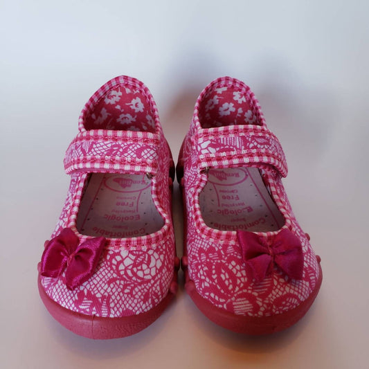 Renbut Shoes - Girl's Velcro Strap Mary Jane Casual Flat