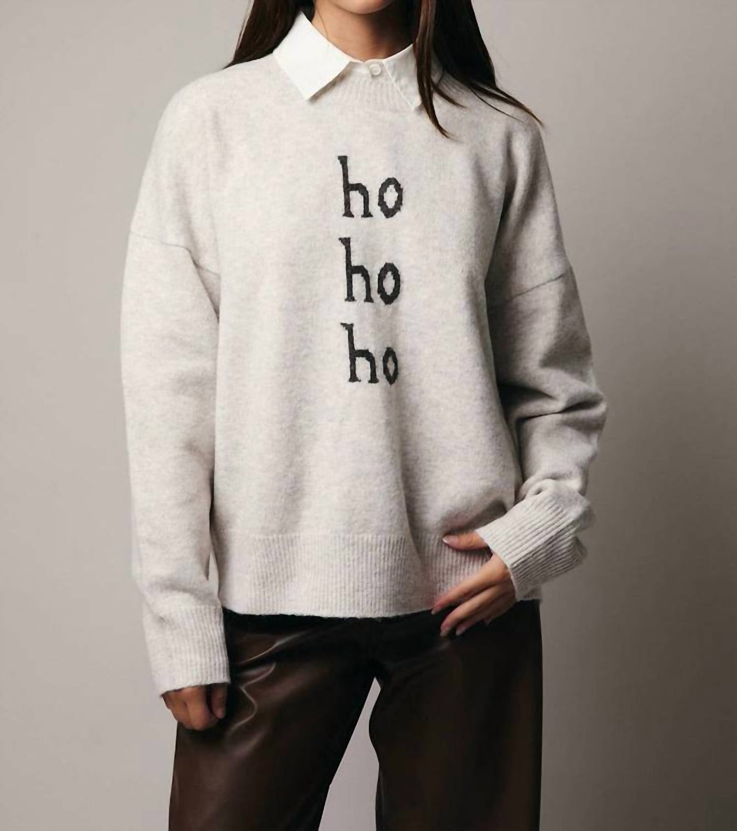 Sunday Edition Crew Neck Ho Ho Ho Sweater Snagged &