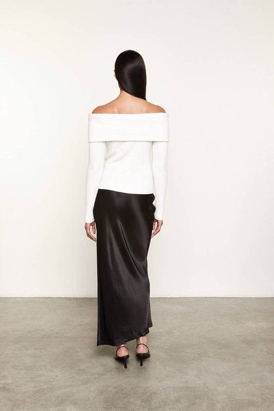 Enza Costa - CASHMERE OFF-SHOULDER SWEATER