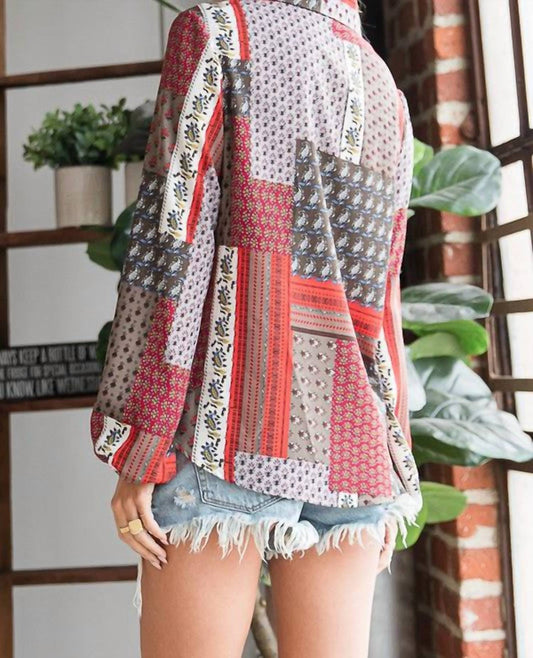 Bucketlist - Boho Bandana Print Shirt