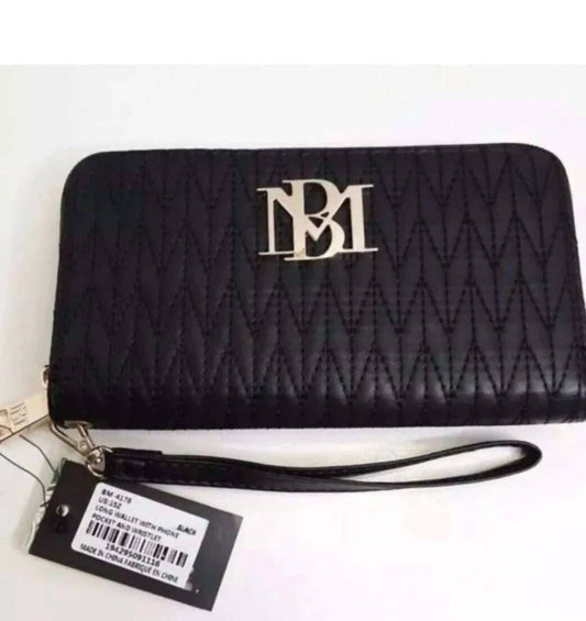 Badgley Mischka - Women's Quilted Long Wallet With Phone Pocket