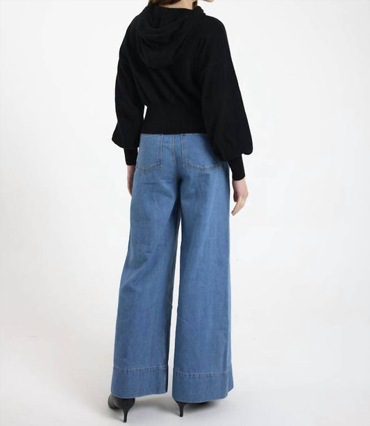 Brodie Cashmere - Hilary Rhinestone Drawstring Cashmere Hoodie