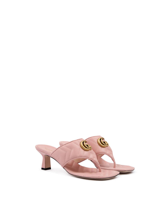 Gucci - Women's Nappa Charlotte Leather Sandals