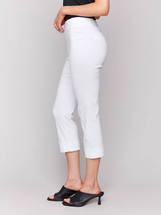 Charlie B - Stretch Pull-on Capri Pants