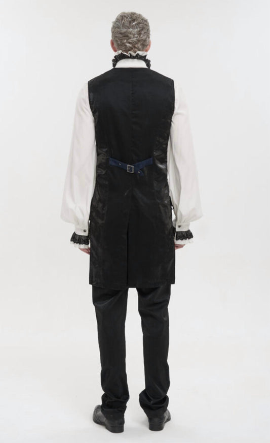 Western F.A.S.H.I.O.N - Jacquard Print Long Tail Vest