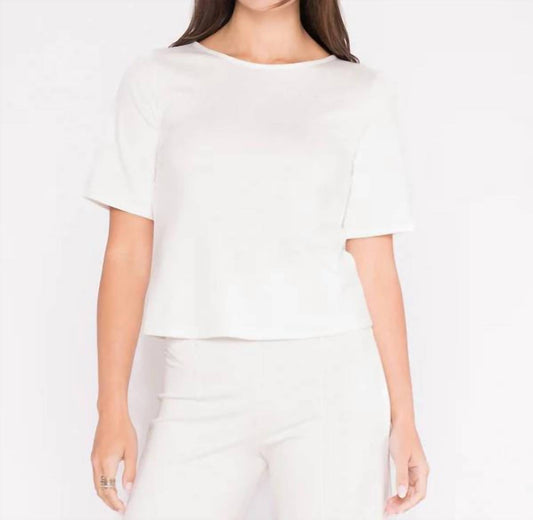 Ripley Rader - Ponte Knit Short Sleeve Top - Extended