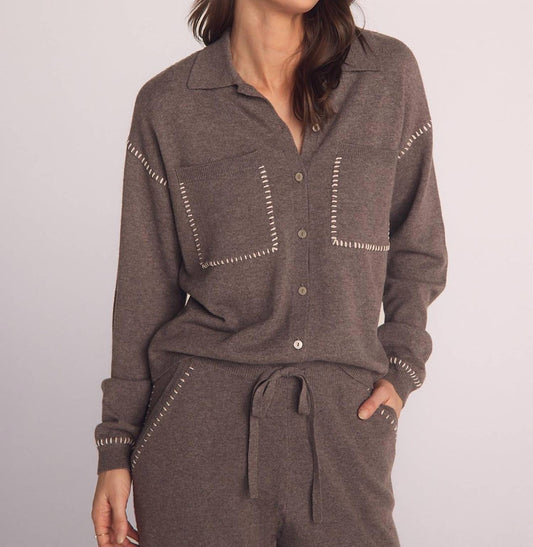 Bella Dahl - Whip Stitched Pocket Button Sweater