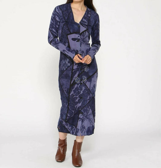 Desigual - Floral Print Mini Sweater Dress