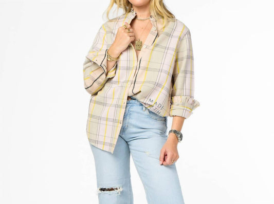 Kerri Rosenthal - Mia Ruffle Flannel Shirt