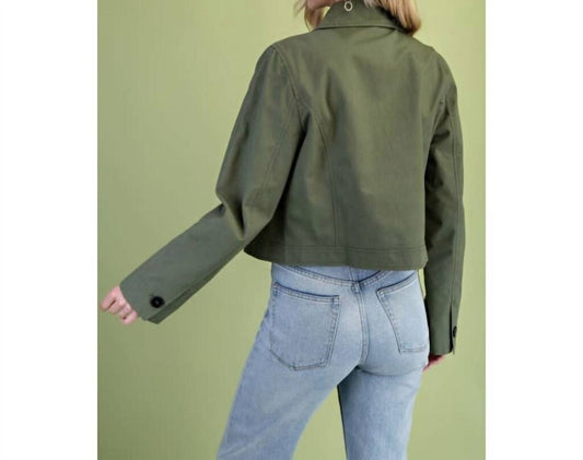 Gigio - Military Style Cropped Jacket