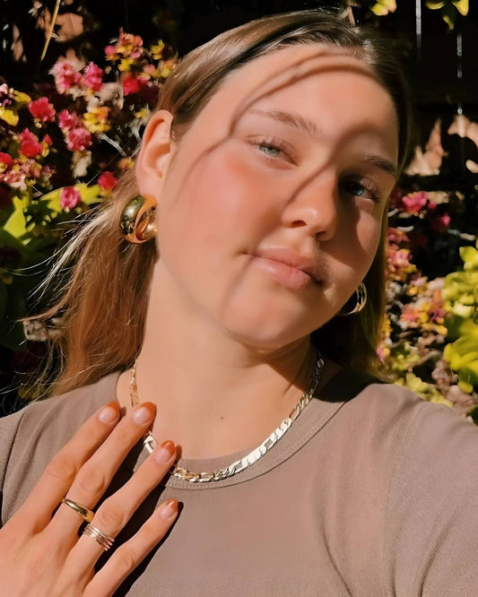 Eklexic - Women's Baby Axel Chain Necklace