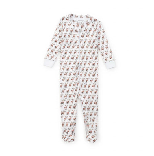 Lila + Hayes - Girl's Parker Zipper Footed Pajama