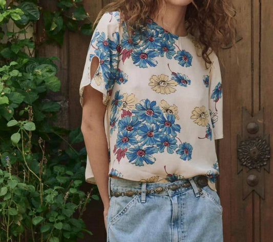 The Great. - Women's Floral Mandolin Top