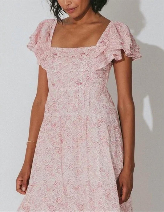 Cleobella - Flutter Sleeve Maxi Dress