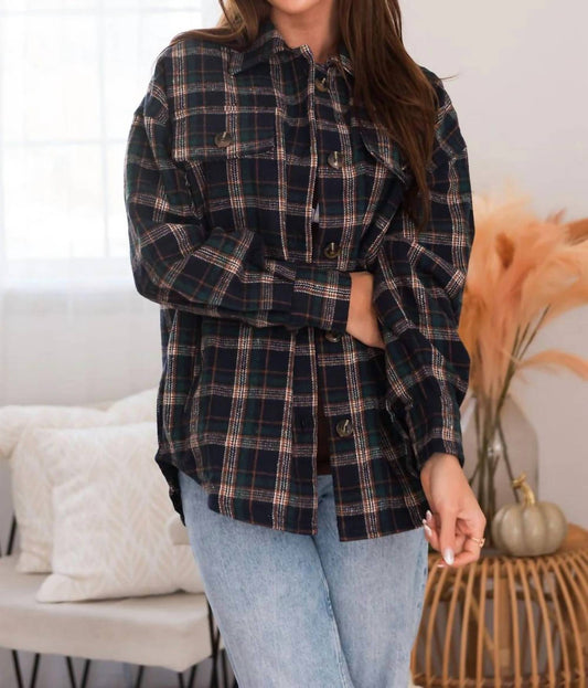 Mikarose - Women's Flannel Shirt Jacket