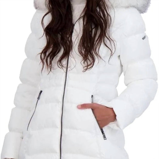 Laundry By Shelli Segal - Quilted Mid-Length Puffer Coat