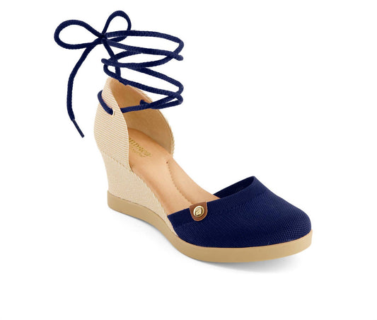 Andrea - Women's Wedge Ankle And Calf Strap Espadrilles