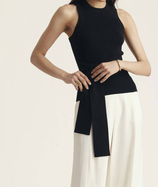 Toccin - Molly Sleeveless Tie-front Top