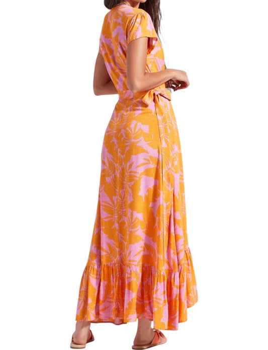 Tribal - Canary Printed Maxi Dress