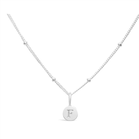 Stia - Women's Love Letters Mini Disk Letter Necklace