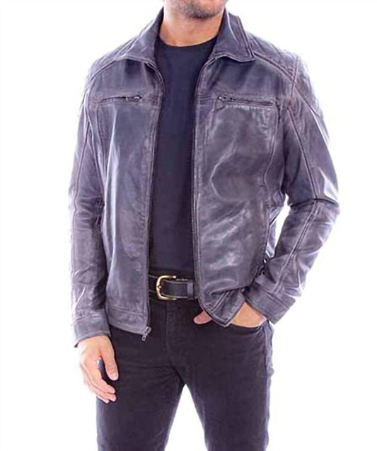 Scully - Men's Washed Lamb Leather Jacket
