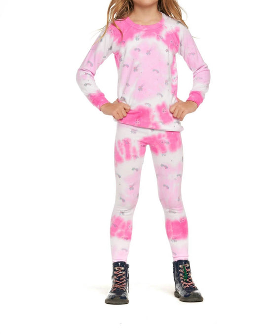 Chaser - Girl's Tie Dye Shooting Star Pullover