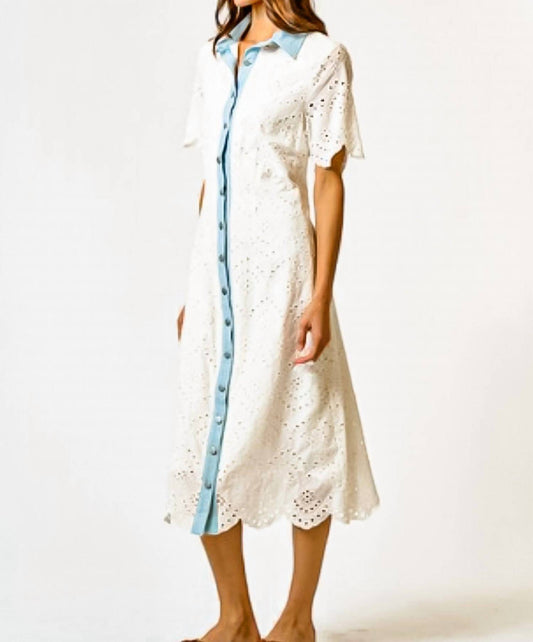 Lalavon - Paola Button-down Midi Dress