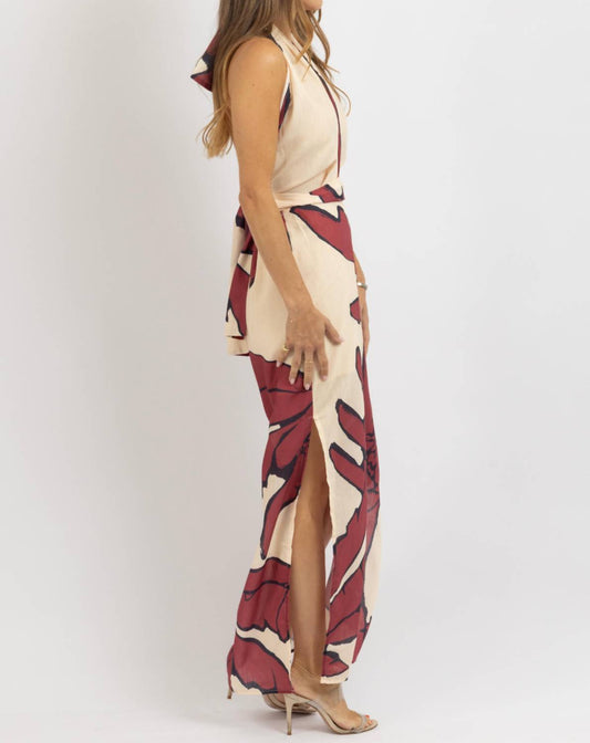 Luxxel - SINCLAIR HALTER MAXI DRESS