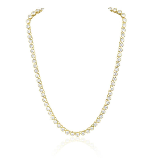Sahira - Women's Chloe Bezel Tennis Necklace