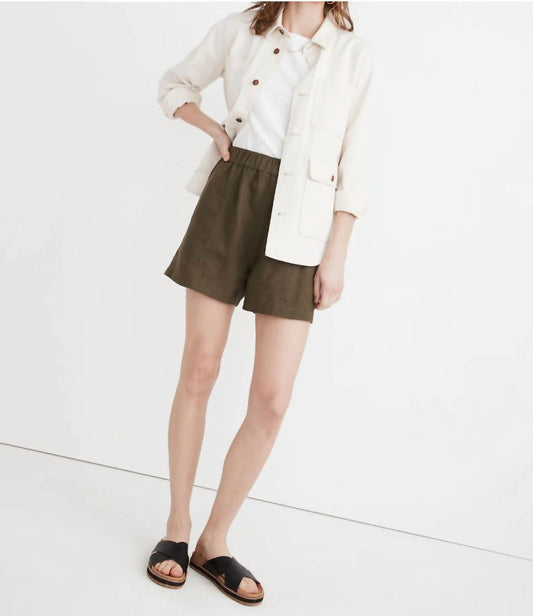 Madewell - Linen Blend Easy Pull On Shorts