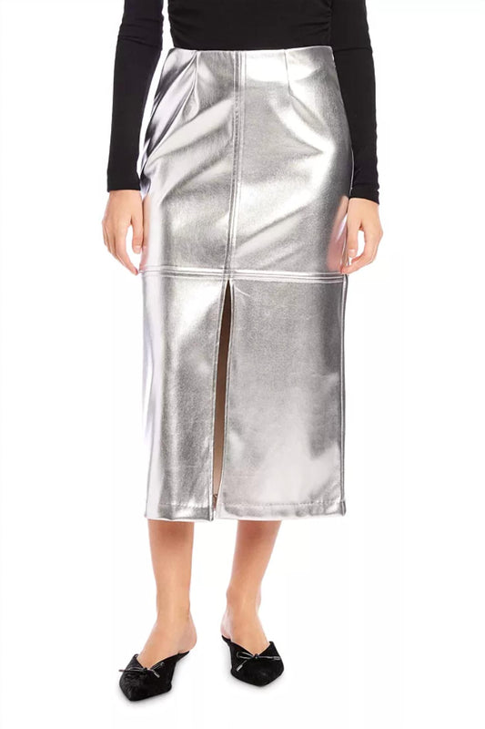 Fifteen Twenty - Kaia Faux Leather Midi Skirt