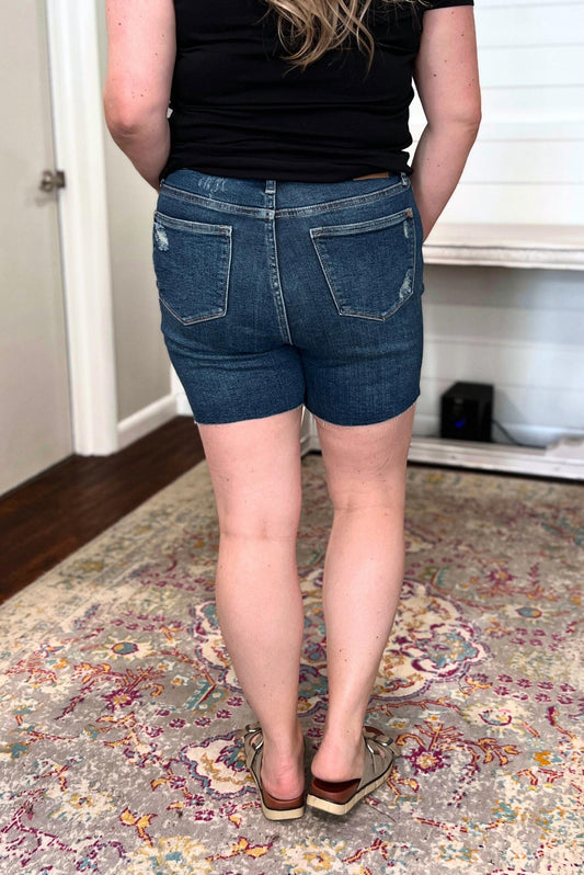 Judy Blue - High Waist Mild Destroy Cut Off Shorts