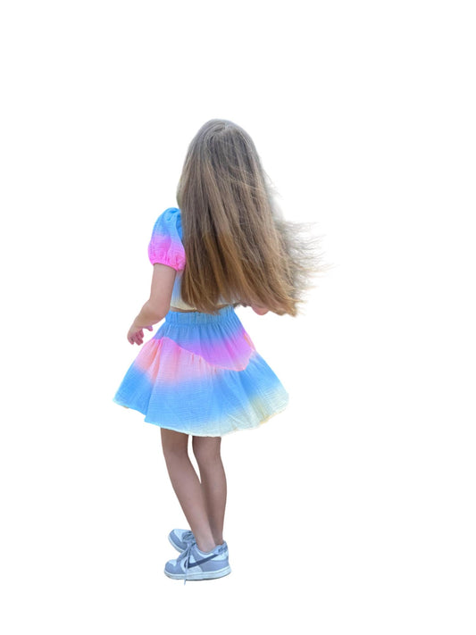 Flowers By Zoe - Girls Ombre Tie Dyed Skirts