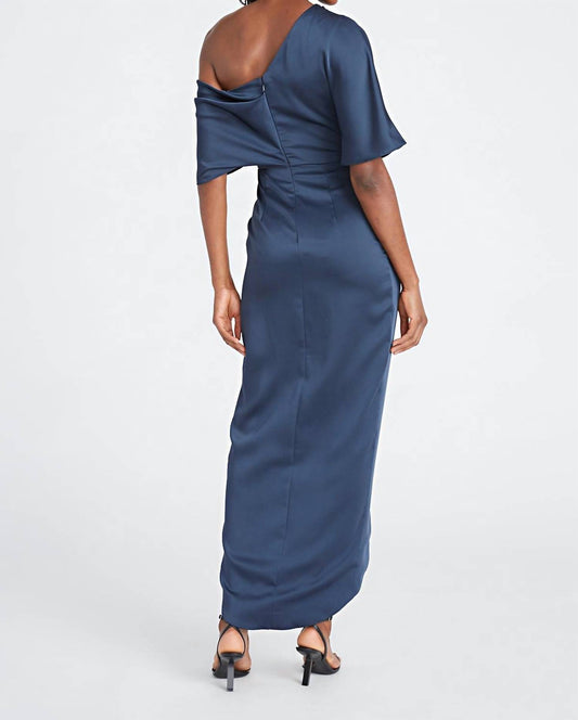 Theia - Women's Rayna One Shoulder Draped Gown