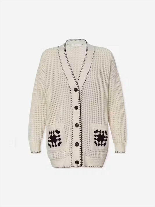 Frame - crochet pocket cardi