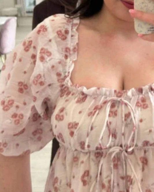 Storia - Blossom Floral Babydoll Blouse