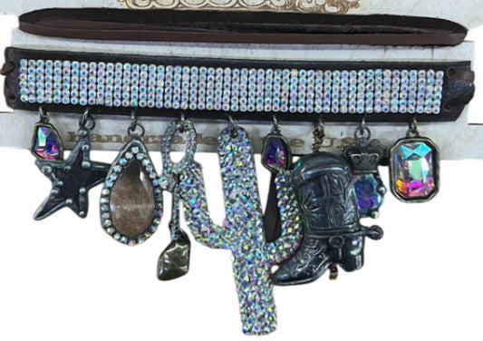 Art By Amy Labbe - Women's Cactus Choker Necklace Belt