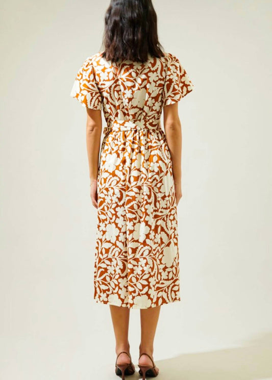 Sugarlips - Ayla Short Bell Sleeve Midi Dress