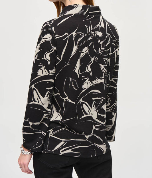 Joseph Ribkoff - Cowl Neck Bohemian Blouse