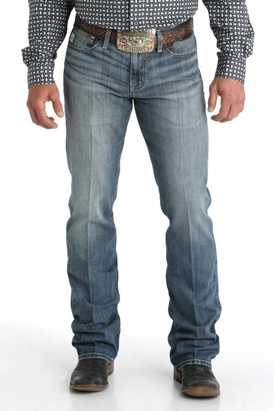 Cinch - Men's Ian Slim Fit Boot-cut Mid-rise Stone Wash Jean