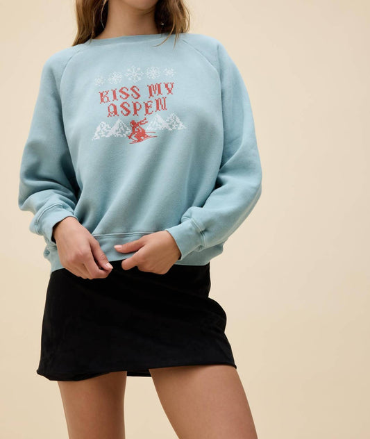 Daydreamer - Kiss My Aspen Shrunken Raglan Sweatshirt