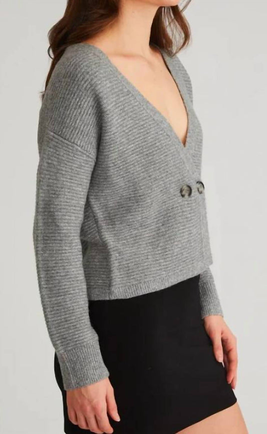 525 America - QUINN: DOUBLE BREASTED SWEATER