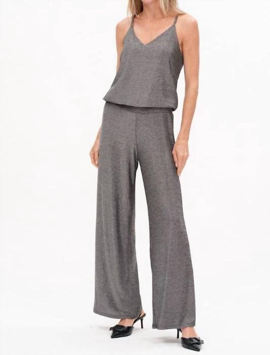 Six/Fifty - Lurex Sleeveless Jumpsuit