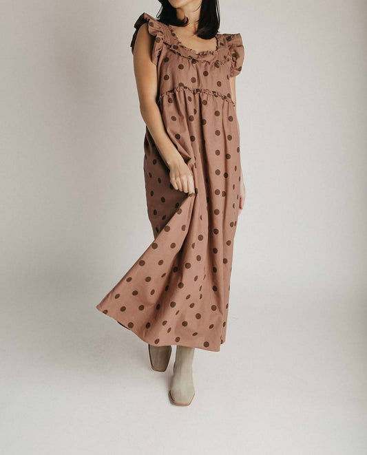 Wishlist - Polka Dot Ruffle Midi Dress