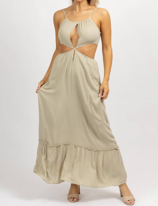 TIE BACK MAXI DRESS